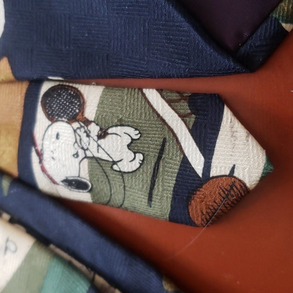 Peanuts Snoopy Sports Tie United Feature Syndicate Inc Vintage - Picture 4 of 5